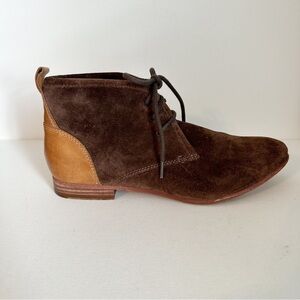 Sebago Hutton Chukka Suede and Leather Brown Tan Boots - Size 7